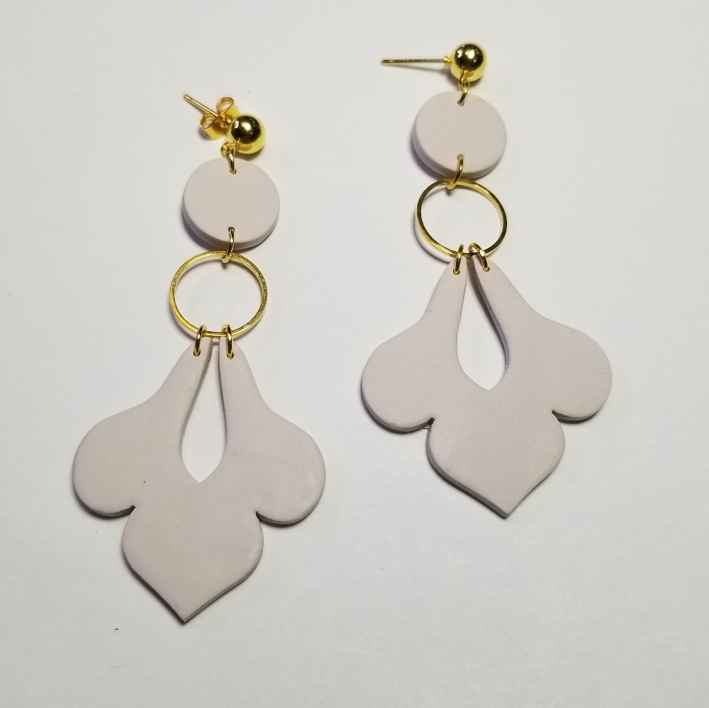 Handcrafted polymer clay earrings